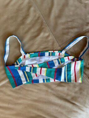 Shinesty Summer Beach Crop Top Striped S  Burning Man